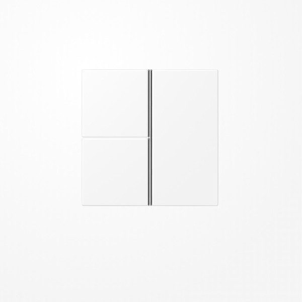 Jung LS403TSAWWM Tastensatz 3fach, F40, Serie LS, schneeweiß matt