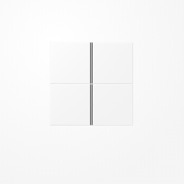 Jung LS404TSAWWM Tastensatz 4fach, F40, Serie LS, schneeweiß matt