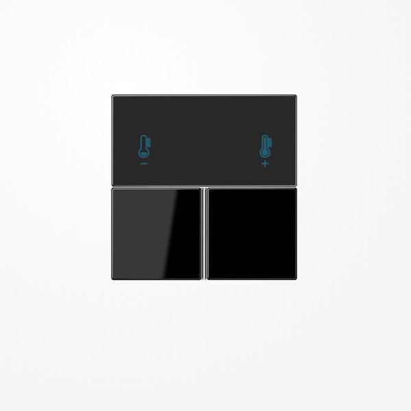 Jung LS4093TSASW Tastensatz 3fach, F40 Raumcontroller, Serie LS, schwarz