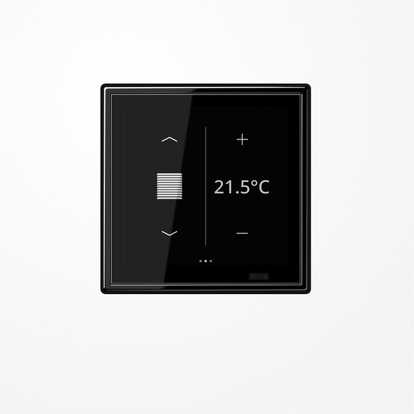 Jung LS459D1SSW KNX Raumcontroller LS TOUCH mit Rahmen LS 990, Secure, schwarz