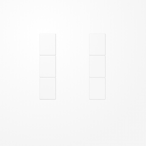 Jung LS503TSAWW Tastensatz 3fach, F50, Serie LS, alpinweiß