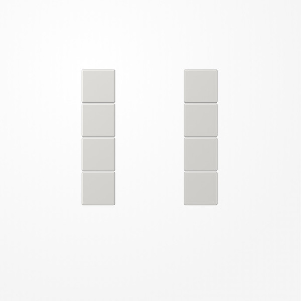 Jung LS504TSALG Tastensatz 4fach, F50, Serie LS, lichtgrau