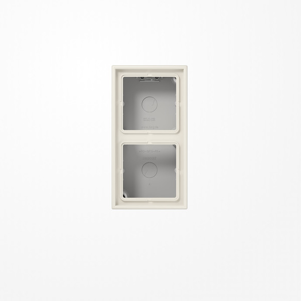 Jung LS582AW Aufputz-Kappe 2fach, Duroplast, Serie LS, weiß