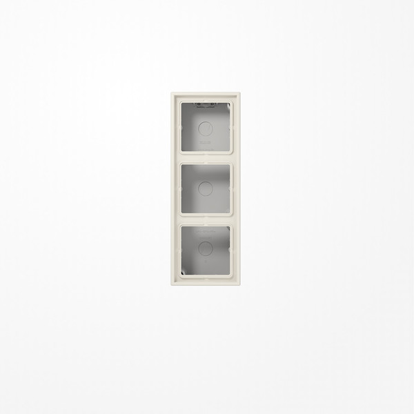 Jung LS583AW Aufputz-Kappe 3fach, Duroplast, Serie LS, weiß