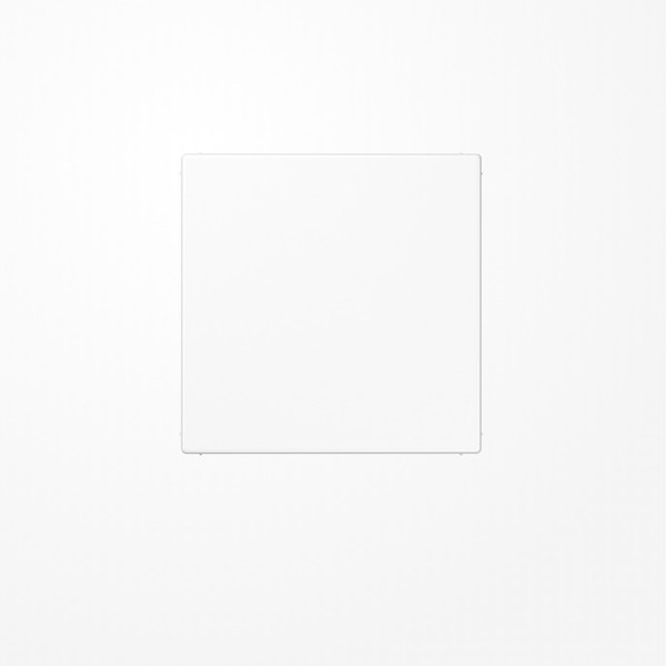 Jung LS961BWW Blind-Abdeckung (gerastet), Duroplast, Serie LS, alpinweiß