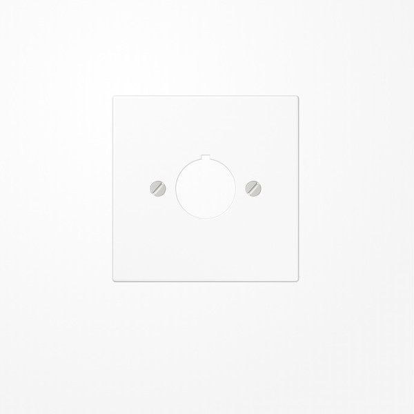 Jung LS964WW Abdeckung für Befehlsgeräte mit 22,5mm Ø 1fach, Duroplast, Serie LS, alpinweiß