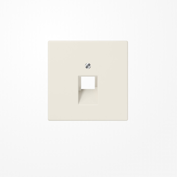 Jung LS969-1UA Abdeckung für IAE/UAE-Anschlussdosen 1x8-polig, Thermoplast, Serie LS, weiß