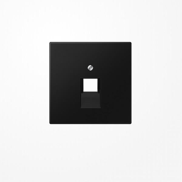 Jung LS969-1UASWM Abdeckung für IAE/UAE-Anschlussdosen 1x8-polig, Thermoplast lackiert, Serie LS, graphitschwarz matt