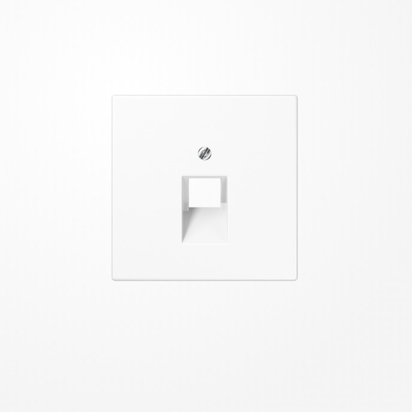 Jung LS969-1UAWW Abdeckung für IAE/UAE-Anschlussdosen 1x8-polig, Thermoplast, Serie LS, alpinweiß