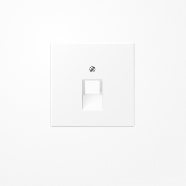 Jung LS969-1UAWWM Abdeckung für IAE/UAE-Anschlussdosen 1x8-polig, Thermoplast lackiert, Serie LS, schneeweiß matt