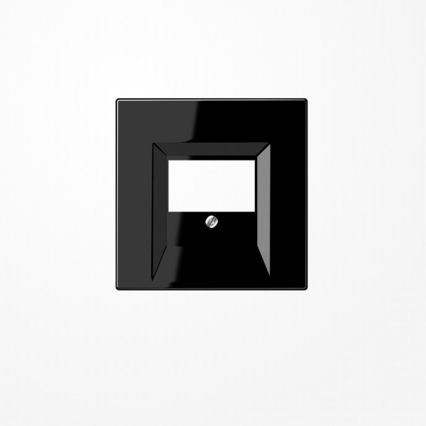 Jung LS969TSW Abdeckung für TAE-Anschlussdosen 1fach, Thermoplast, Serie LS, schwarz