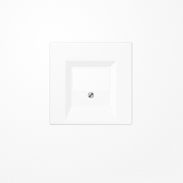 Jung LS969TWW Abdeckung für TAE-Anschlussdosen 1fach, Thermoplast, Serie LS, alpinweiß