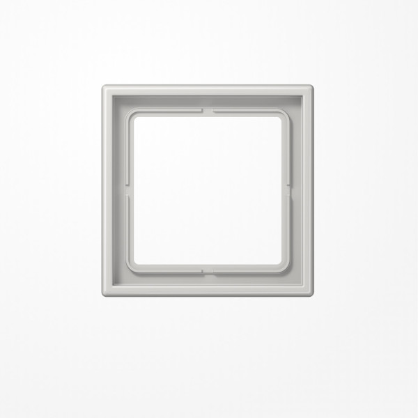 Jung LS981LG Rahmen 1fach, senkrechte und waagerechte Montage, Duroplast, LS 990, lichtgrau
