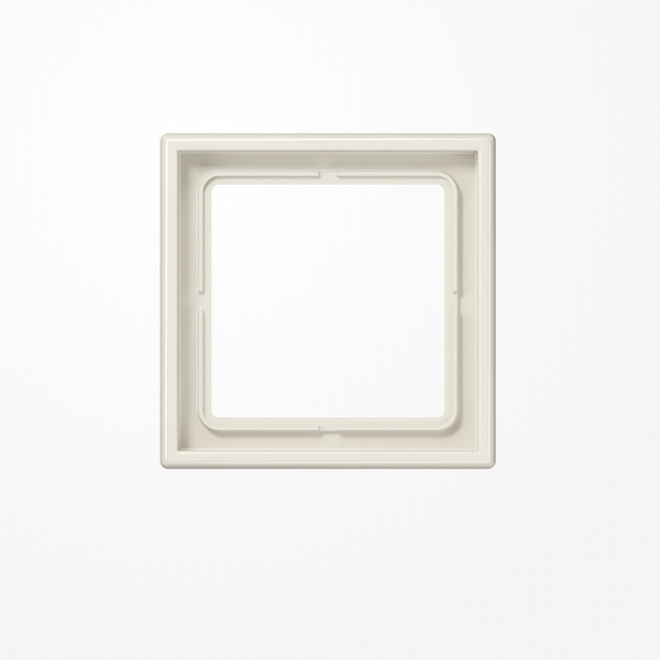 Jung LS981W Rahmen 1fach, senkrechte und waagerechte Montage, Duroplast, LS 990, weiß