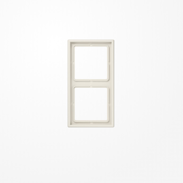 Jung LS982W Rahmen 2fach, senkrechte und waagerechte Montage, Duroplast, LS 990, weiß