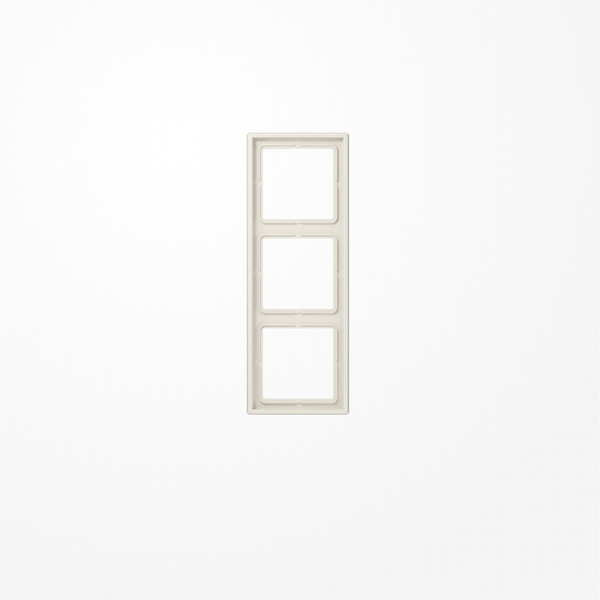 Jung LS983W Rahmen 3fach, senkrechte und waagerechte Montage, Duroplast, LS 990, weiß