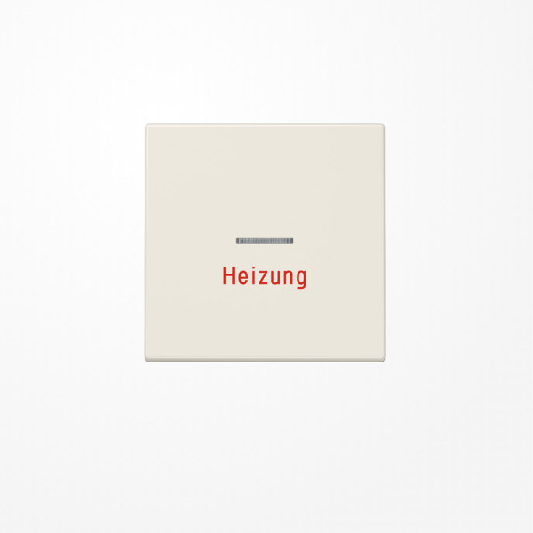 Jung LS990H Wippe mit Lichtleiter, Aufschrift Heizung, Duroplast, Serie LS, weiß