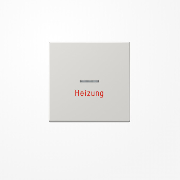 Jung LS990HLG Wippe mit Lichtleiter, Aufschrift Heizung, Duroplast, Serie LS, lichtgrau