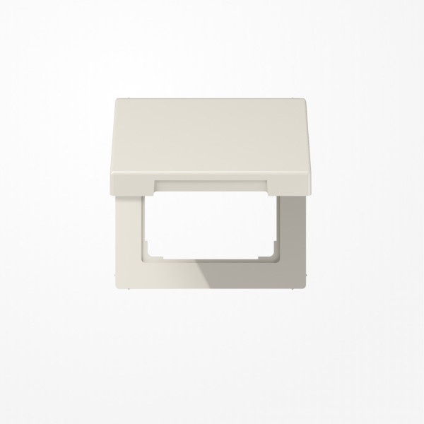 Jung LS990KL Klappdeckel mit Rückstellfeder, Duroplast, Serie LS, weiß