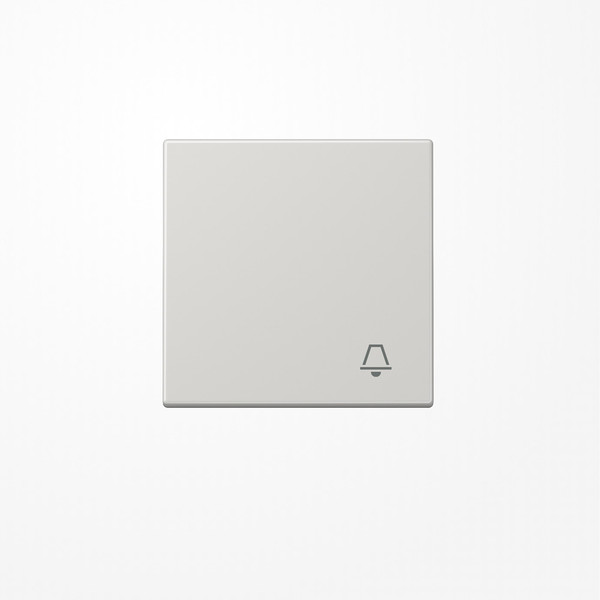 Jung LS990KLG Wippe, Symbol Klingel, Duroplast, Serie LS, lichtgrau