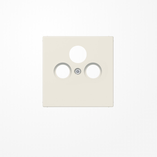 Jung LS990SAT Abdeckung für Universal-Sat/BK-Dosen 1fach, Thermoplast, Serie LS, weiß