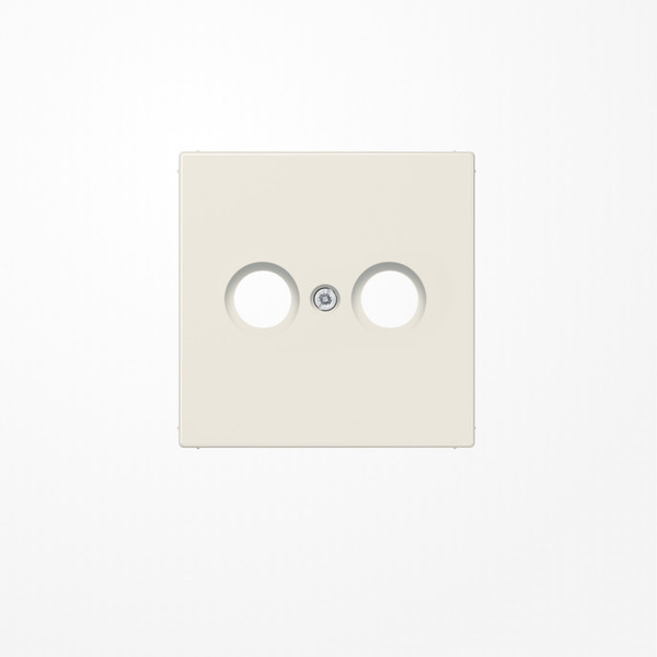 Jung LS990TV Abdeckung für Antennendosen 1fach, Thermoplast, Serie LS, weiß