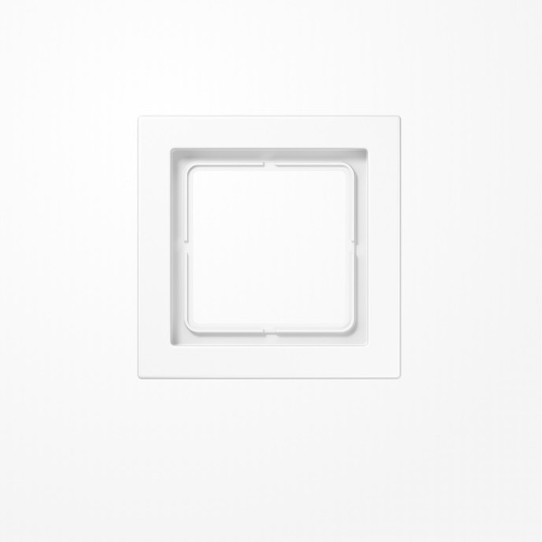 Jung LSD981BFWW Rahmen 1fach, senkrechte und waagerechte Montage, Thermoplast, LS-DESIGN, alpinweiß