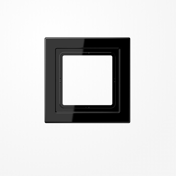Jung LSD981SW Rahmen 1fach, senkrechte und waagerechte Montage, Duroplast, LS-DESIGN, schwarz