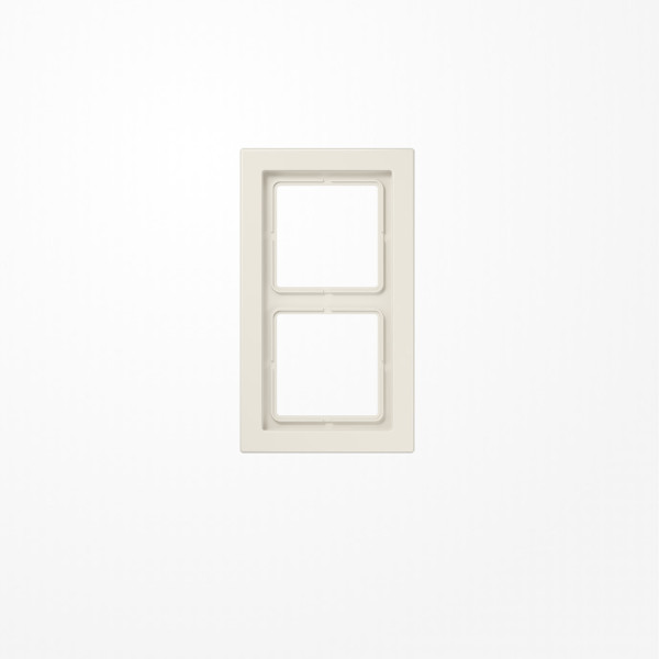 Jung LSD982W Rahmen 2fach, senkrechte und waagerechte Montage, Duroplast, LS-DESIGN, weiß