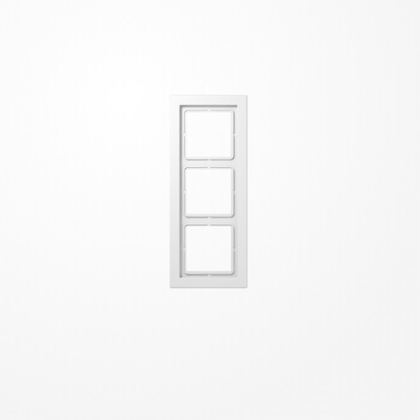 Jung LSD983WW Rahmen 3fach, senkrechte und waagerechte Montage, Duroplast, LS-DESIGN, alpinweiß