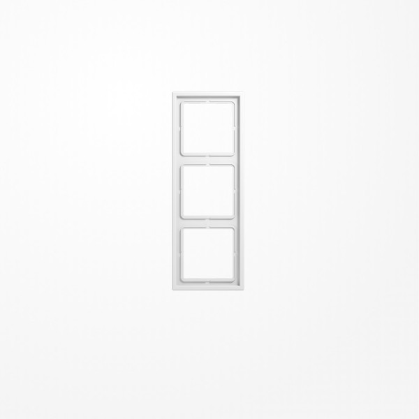 Jung LSZ983BFWW Rahmen 3fach, senkrechte und waagerechte Montage, Thermoplast, LS ZERO, alpinweiß