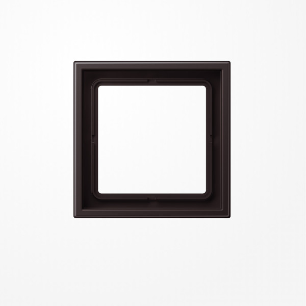 Jung LSZAL981BFD Rahmen 1fach, senkrechte und waagerechte Montage, Thermoplast lackiert, LS ZERO, dark (lackiertes Aluminium)