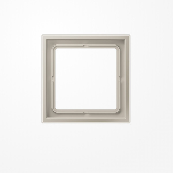 Jung LSZES981BF Rahmen 1fach, senkrechte und waagerechte Montage, Thermoplast lackiert, LS ZERO, Edelstahl