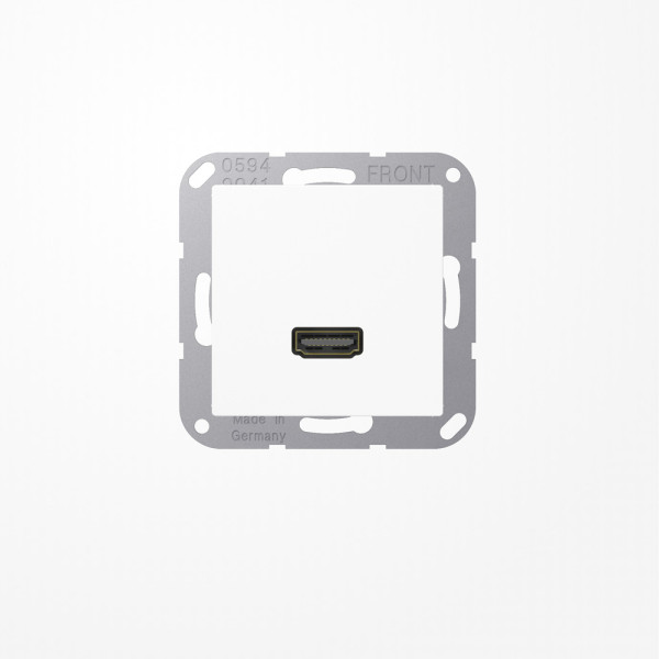 Jung MAA1112WW HDMI, MultimediaAnschlussystem HDMI, Serie AS/A, alpinweiß