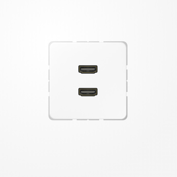 Jung MACD1133WW HDMI, MultimediaAnschlussystem 2xHDMI, Serie CD, alpinweiß