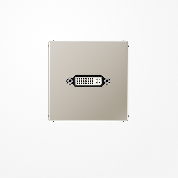 Jung MAES1193 DVI, MultimediaAnschlussystem DVI, Serie LS, Edelstahl