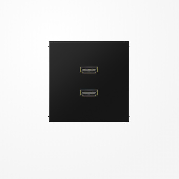 Jung MALS1133SW HDMI, MultimediaAnschlussystem 2xHDMI, Serie LS, schwarz