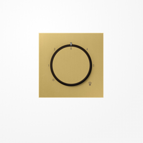 Jung ME1749C Abdeckung für Thermostat, Messing, Serie LS, Messing classic