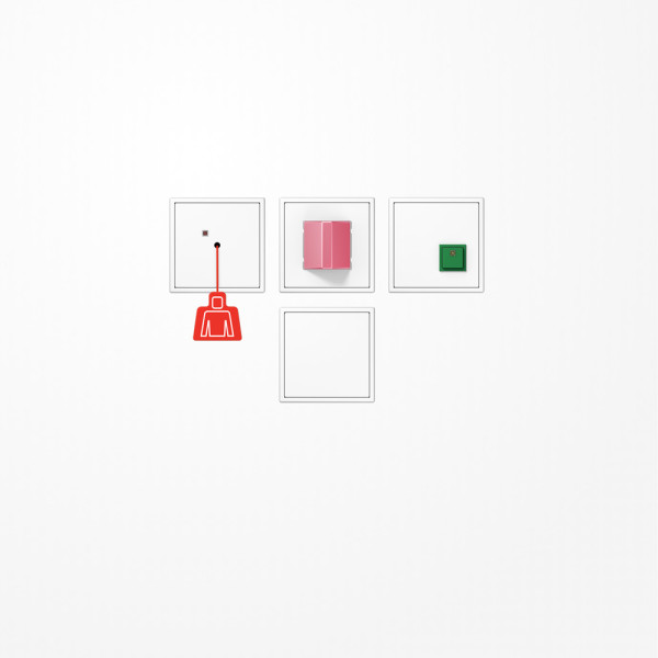 Jung NRSLS0834WW Notrufset, Serie LS, alpinweiß