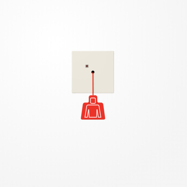 Jung NRSLS0834ZT Notrufsystem Zugtaster, Serie LS, weiß