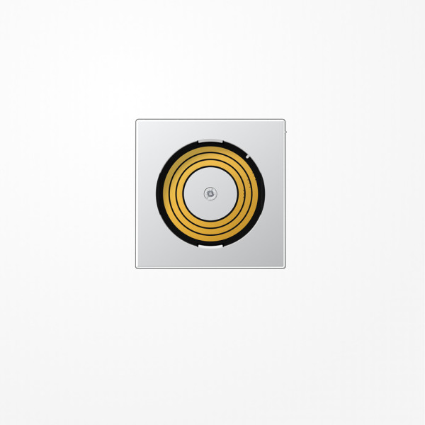 Jung PLADMSAL Abdeckung für Spannungsversorgung Plug & Light, Thermoplast lackiert, Serie A, aluminium