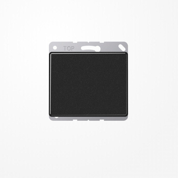 Jung SL561BSW Blind-Abdeckung (gerastet), Aluminium lackiert, Serie SL, schwarz