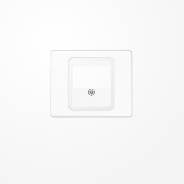 Jung SL569TWW Abdeckung für TAE-Anschlussdosen 1fach, Aluminium lackiert, Serie SL, alpinweiß