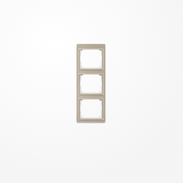 Jung SL583GB Rahmen 3fach, senkrechte Montage, Acrylglas, SL 500, gold-bronze