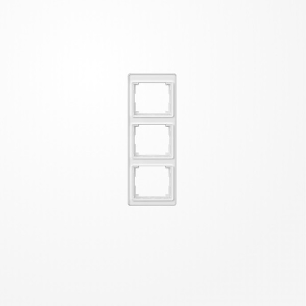 Jung SL583WW Rahmen 3fach, senkrechte Montage, Acrylglas, SL 500, alpinweiß