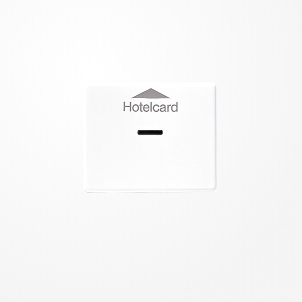 Jung SL590CARDWW Hotelcard-Schalter (ohne Taster-Einsatz), Hotelcard, Serie SL, alpinweiß