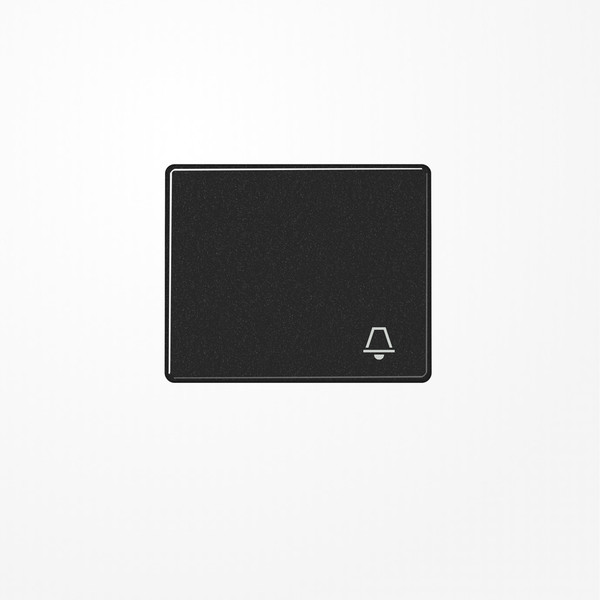 Jung SL590KSW Wippe, Symbol Klingel, Aluminium lackiert, Serie SL, schwarz