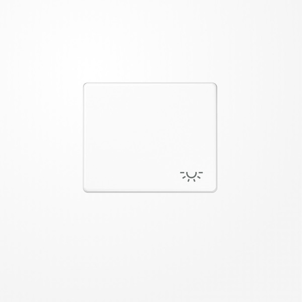 Jung SL590LWW Wippe, Symbol Licht, Aluminium lackiert, Serie SL, alpinweiß