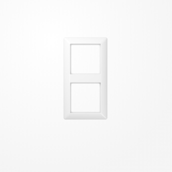 Jung SPAS582WW Rahmen 2fach, senkrechte und waagerechte Montage, Duroplast antimikrobiell, AS 500, alpinweiß