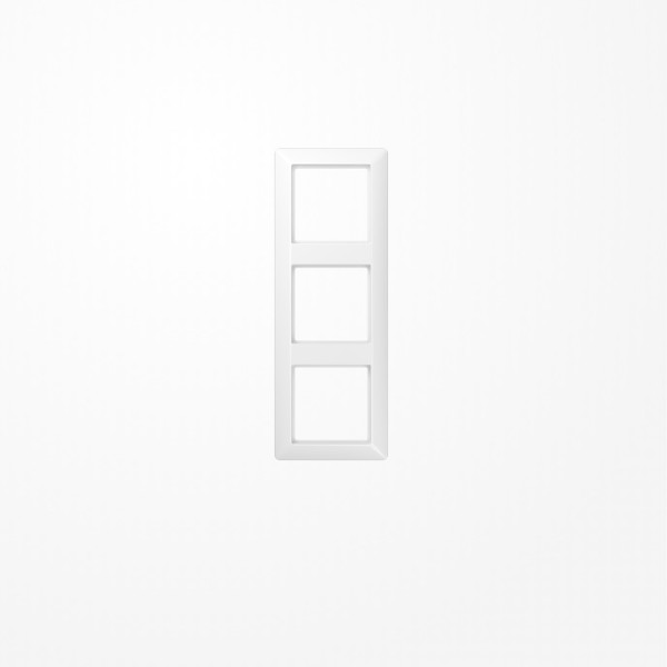 Jung SPAS583WW Rahmen 3fach, senkrechte und waagerechte Montage, Duroplast antimikrobiell, AS 500, alpinweiß